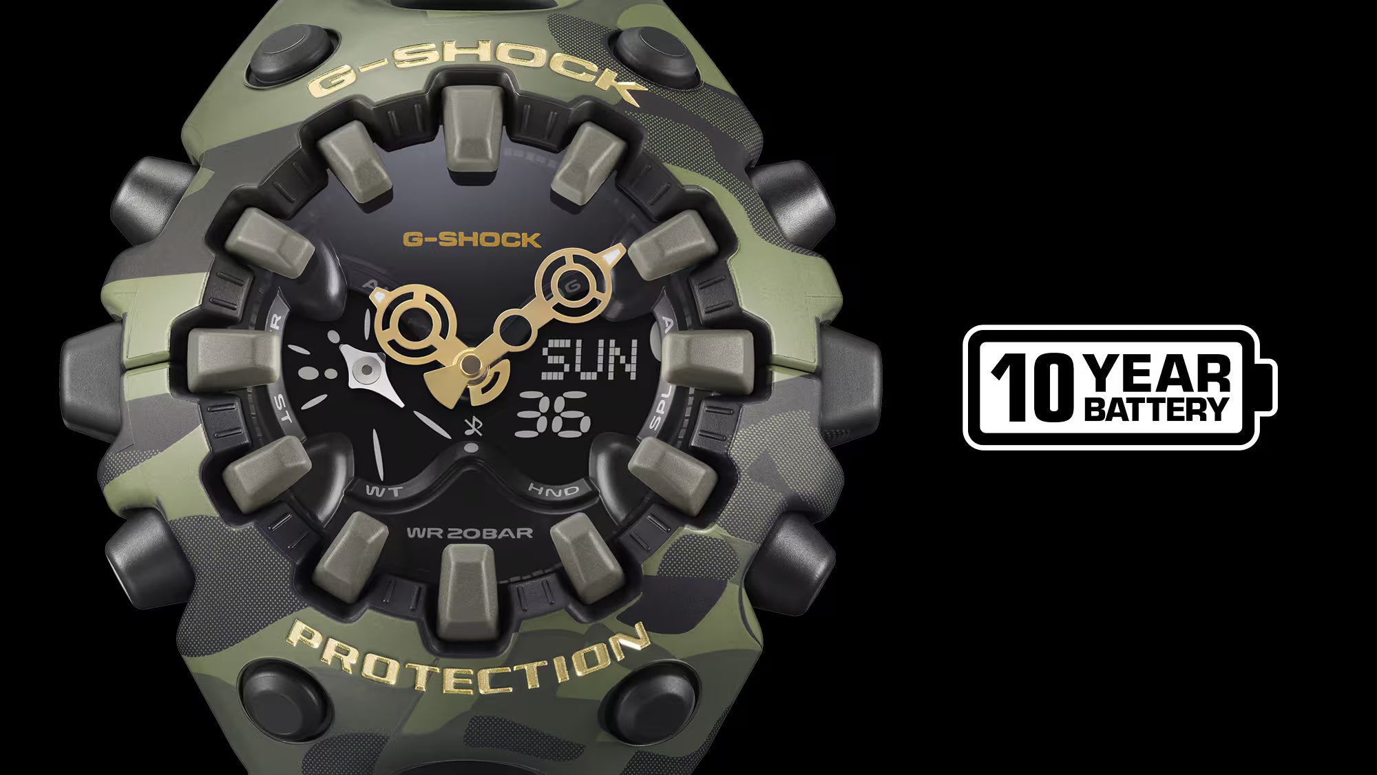 CASIO G-SHOCK ANALOG-DIGITAL GA-V01 SERIES GA-V01CMG-3A