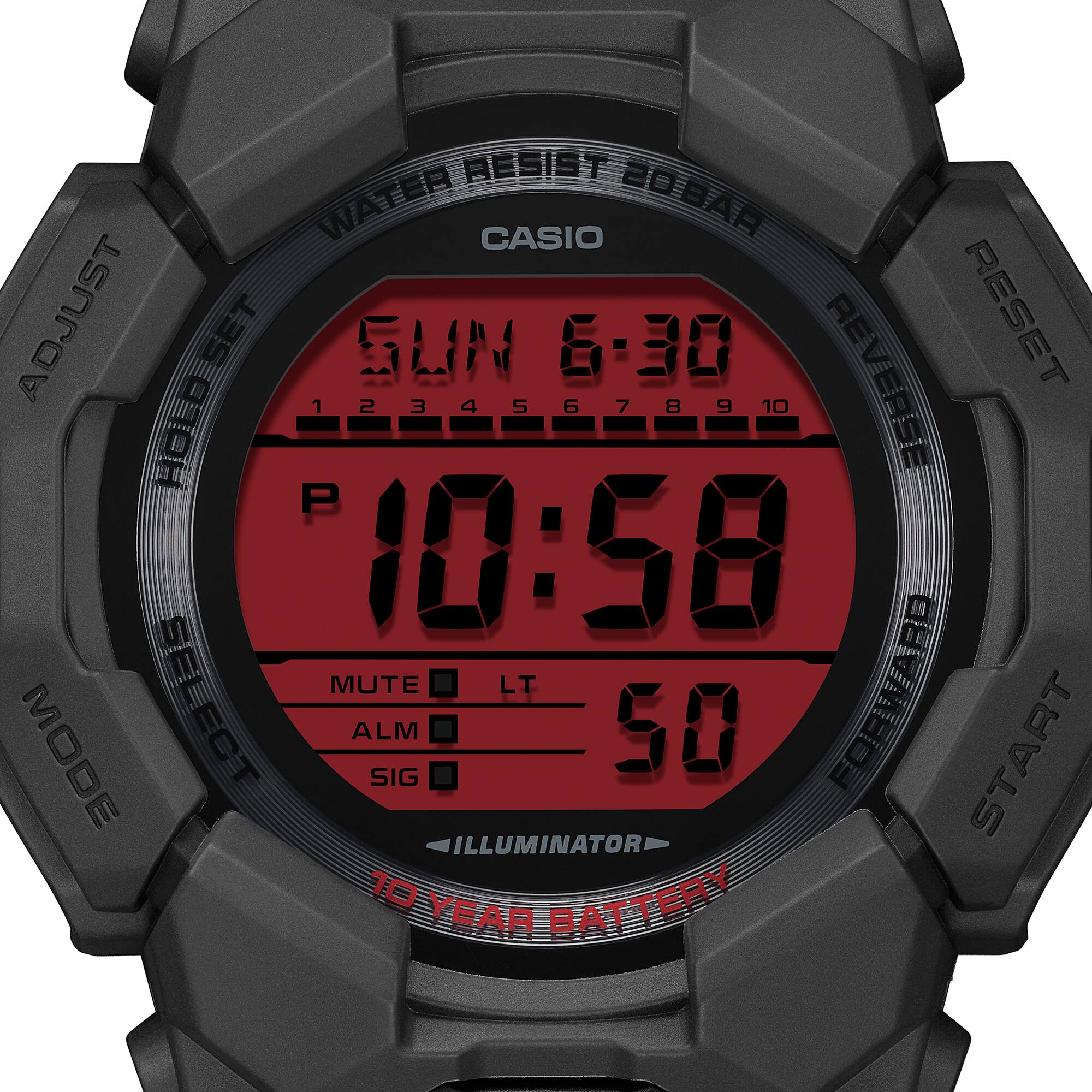 Casio G-Shock Watch DIGITAL GD-010 SERIES GD-010BBR-1