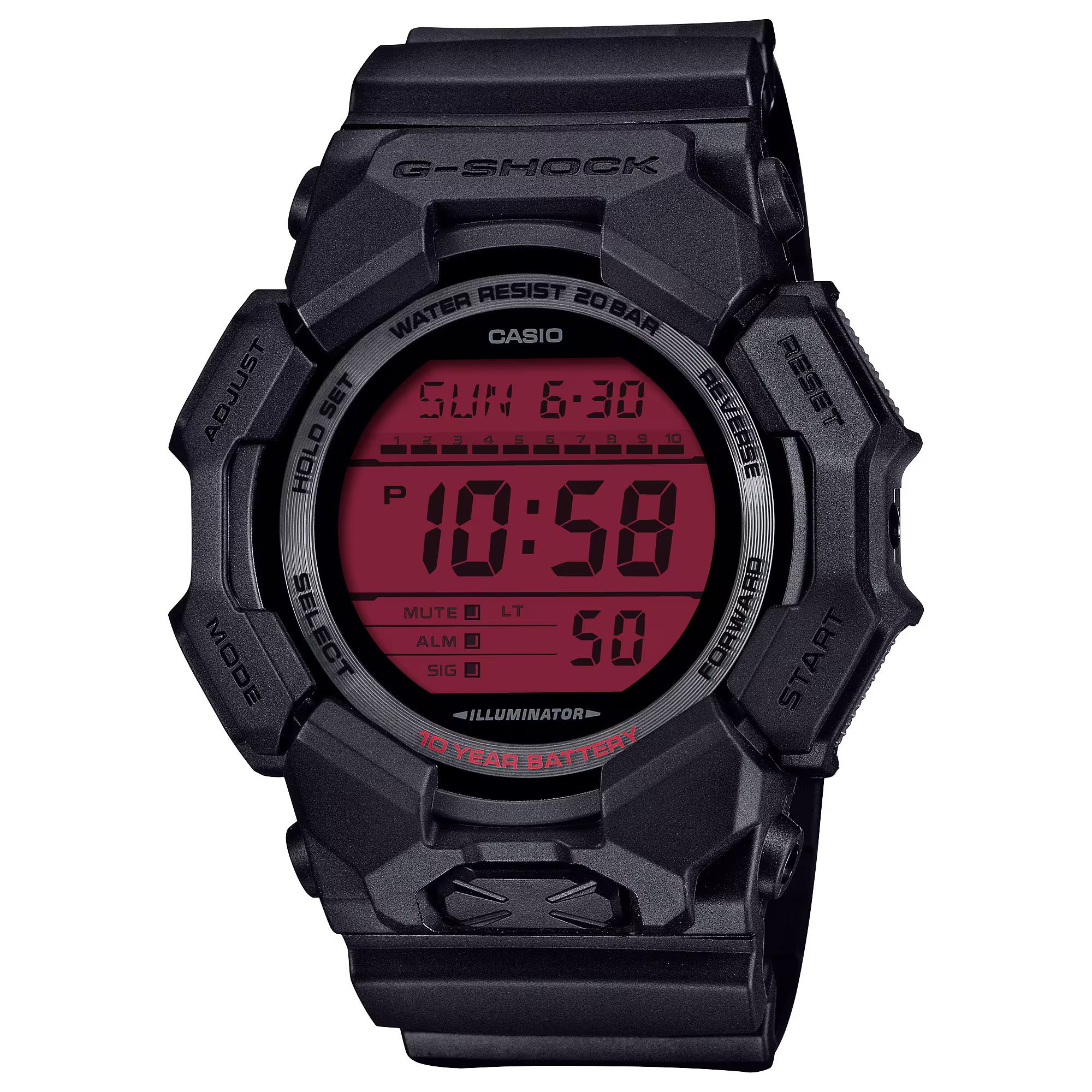 Casio G-Shock Watch DIGITAL GD-010 SERIES GD-010BBR-1