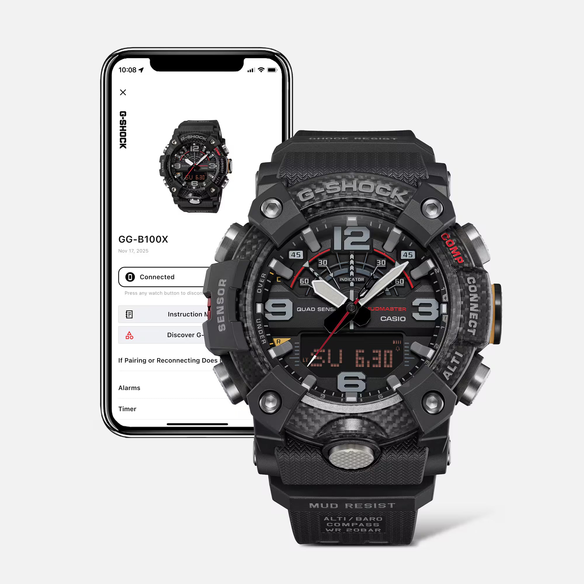CASIO G-SHOCK MASTER OF G - LAND MUDMASTER GG-B100X-1A3