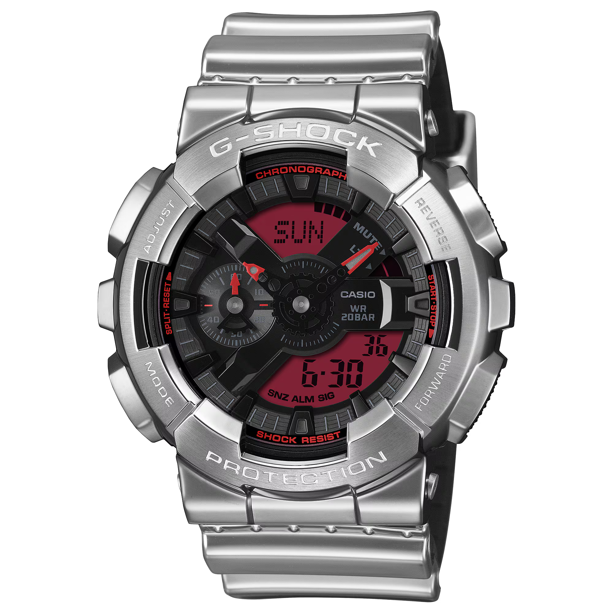 CASIO G-SHOCK FINE METALLIC SERIES ANALOG-DIGITAL 110 SERIES GM-110YRA-8A