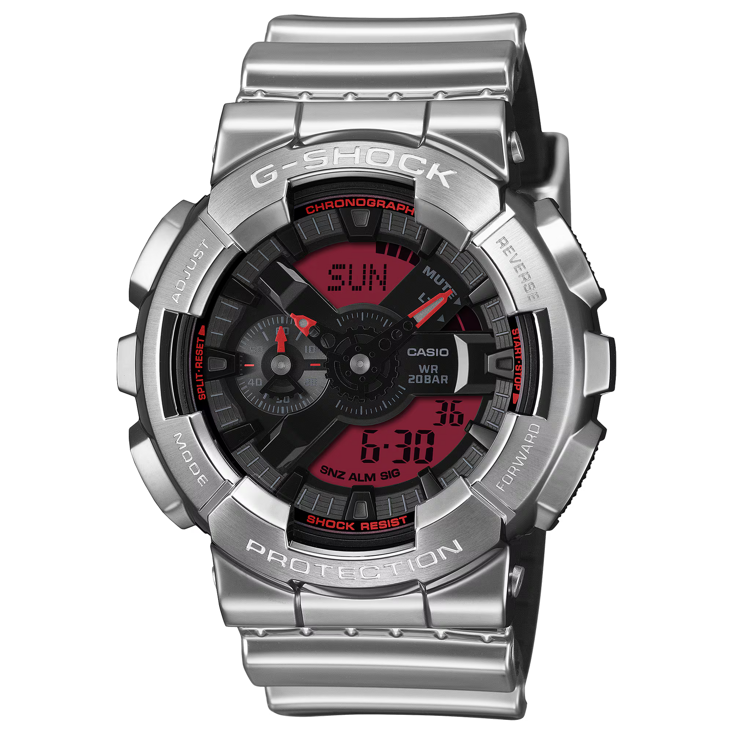 CASIO G-SHOCK FINE METALLIC SERIES ANALOG-DIGITAL 110 SERIES GM-110YRA-8A