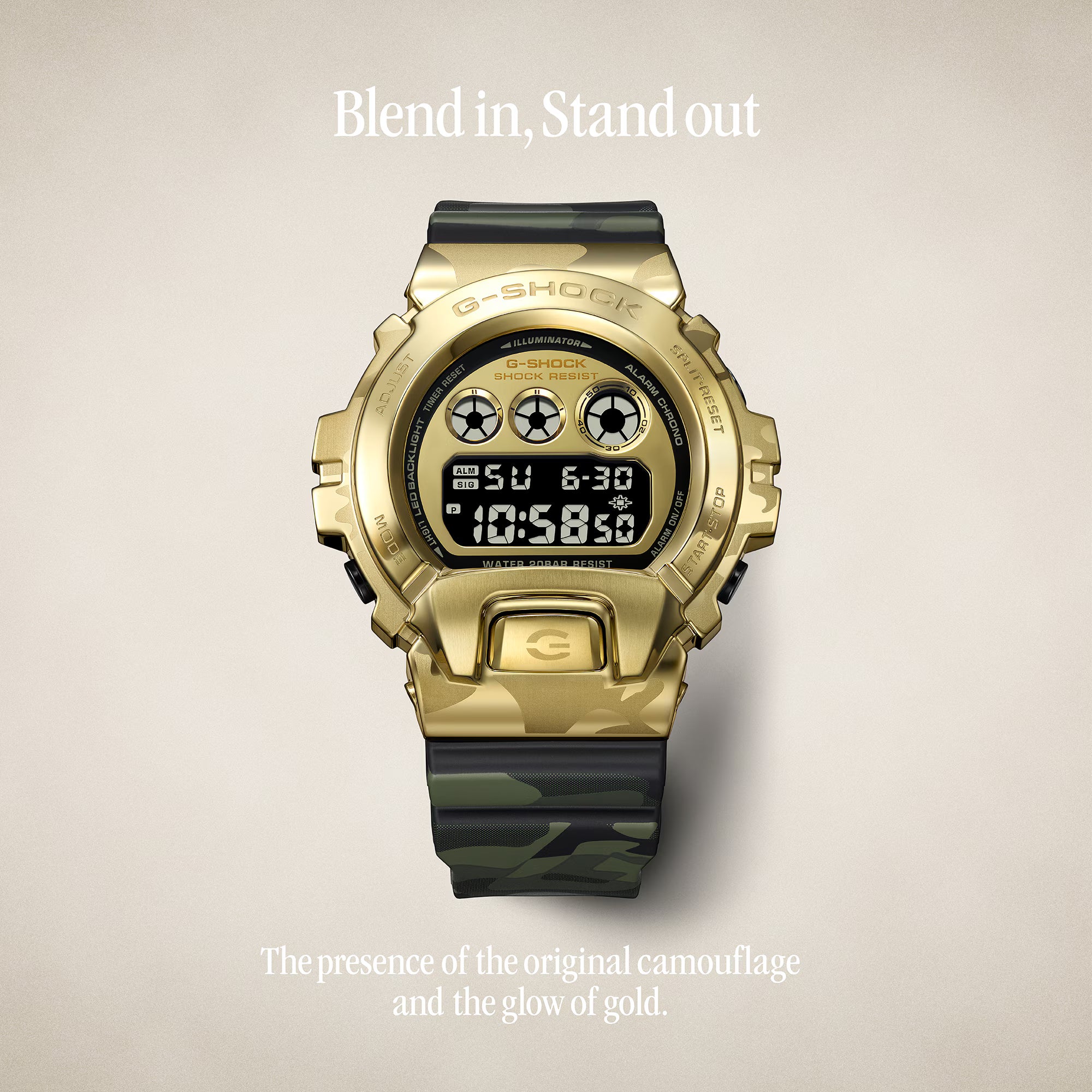 CASIO G-SHOCK DIGITAL 6900 SERIES GM-6900CMG-3