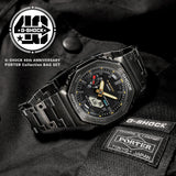 CASIO G-SHOCK FULL METAL 2100 Series 40TH ANNIVERSARY x PORTER SET GM-B2100VF-1A