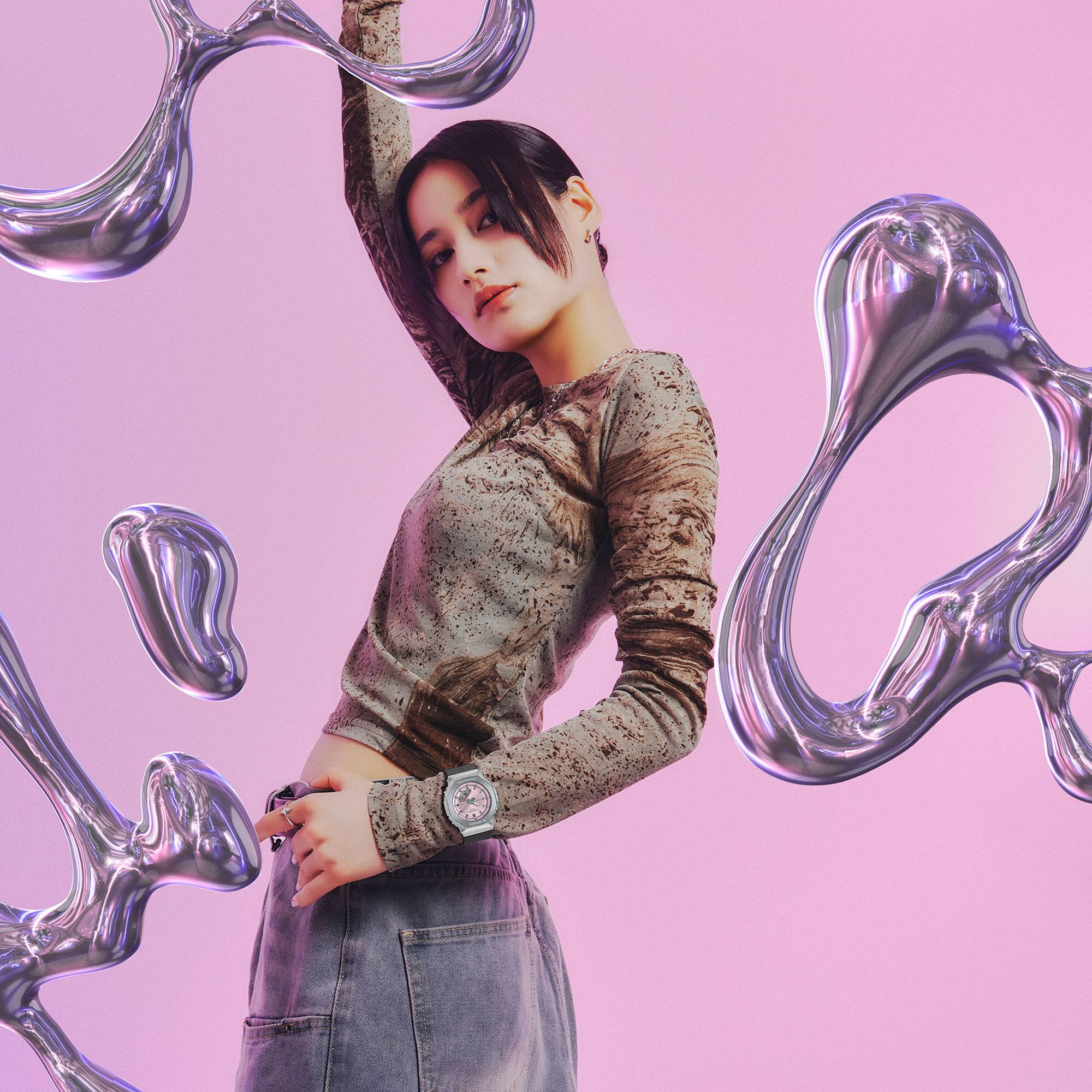 CASIO G-SHOCK ANALOG-DIGITAL WOMEN GM-S2110-4A