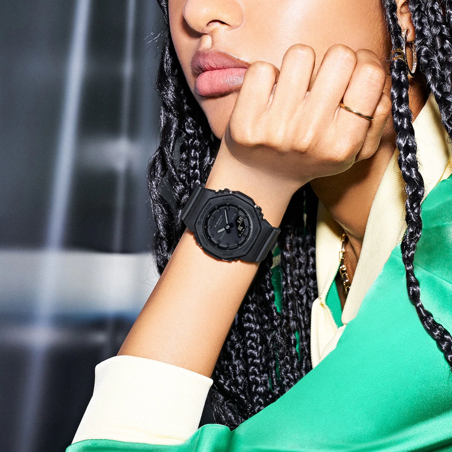 Casio G-Shock Watch ANALOG-DIGITAL WOMEN GMA-P2100BB-1A