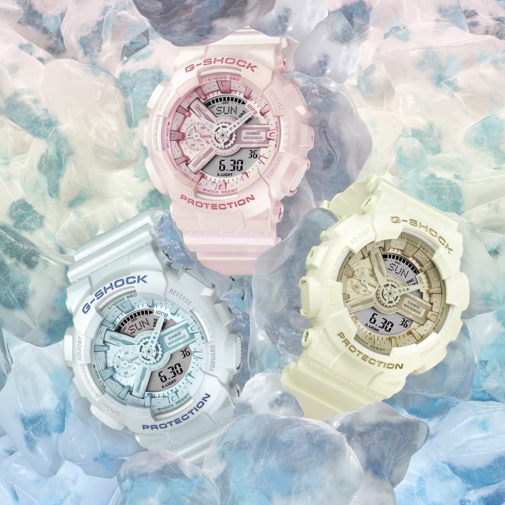 CASIO G-SHOCK ANALOG-DIGITAL WOMEN GMA-S110ST-4A