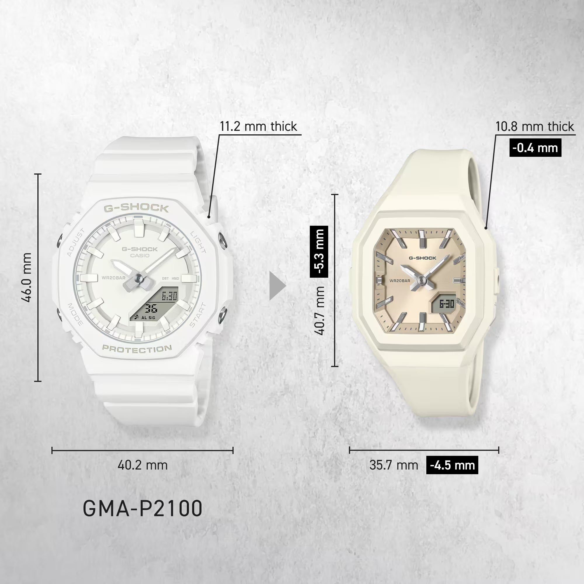 CASIO G-SHOCK ANALOG-DIGITAL WOMEN GMA-S160-1B