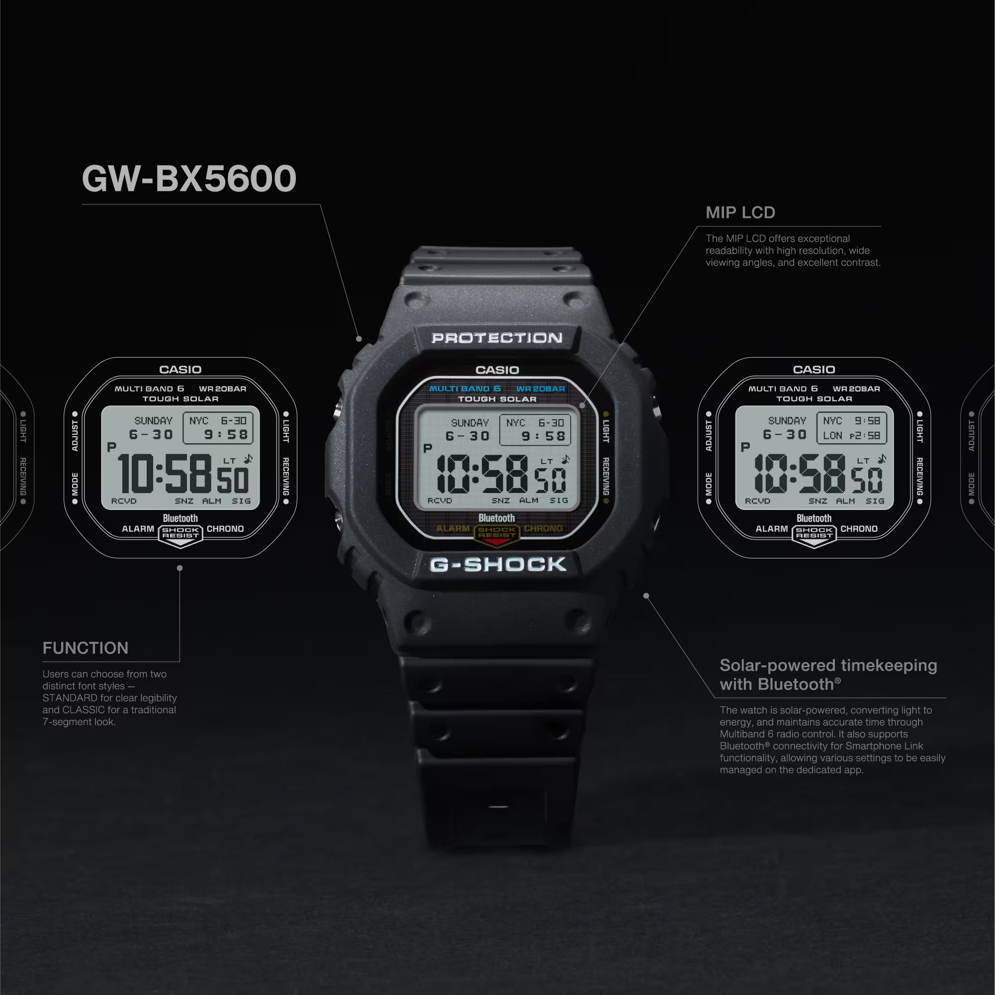 Casio G-shock DIGITAL 5600 SERIES GW-BX5600-1