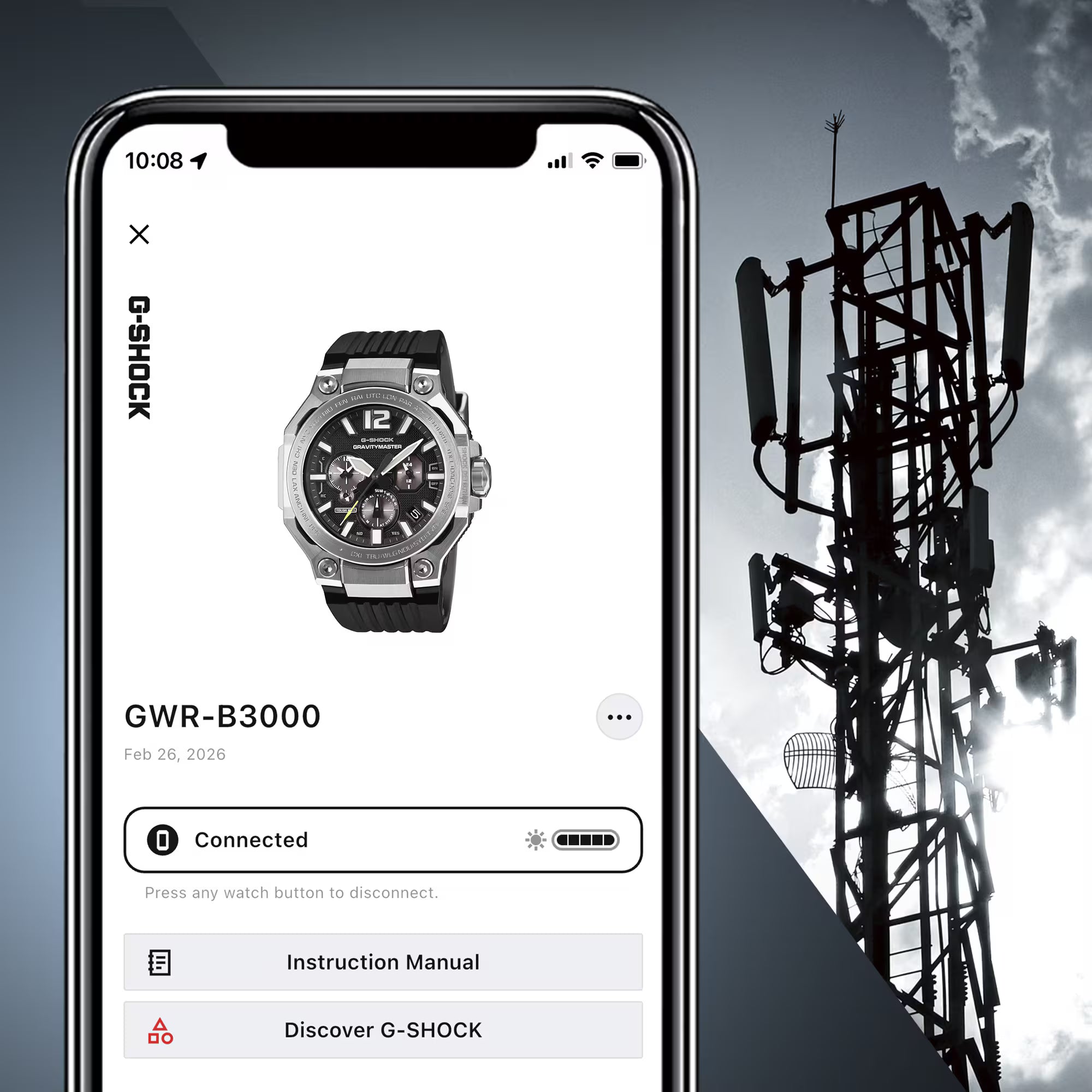 CASIO G-SHOCK MASTER OF G - AIR GRAVITYMASTER GWR-B3000B-8A