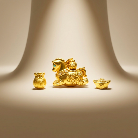 24K Gold Money bag Charm