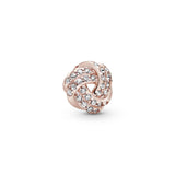 Pandora Rose ™ Love Knot Locket Charm Pandora Rose Sparkling Love Knot Petite Locket Charm with CZ-782179CZ