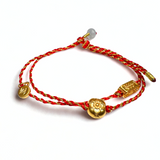 24K Gold Bracelet (Lucky, Wealth Charm)