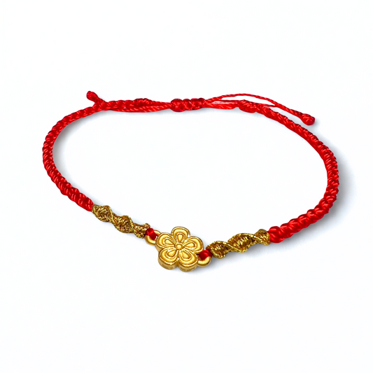 24K Gold Bracelet (Flower)