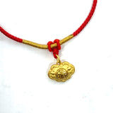 Fortune Dragon "Best-wishing" Gold Lock Necklace.