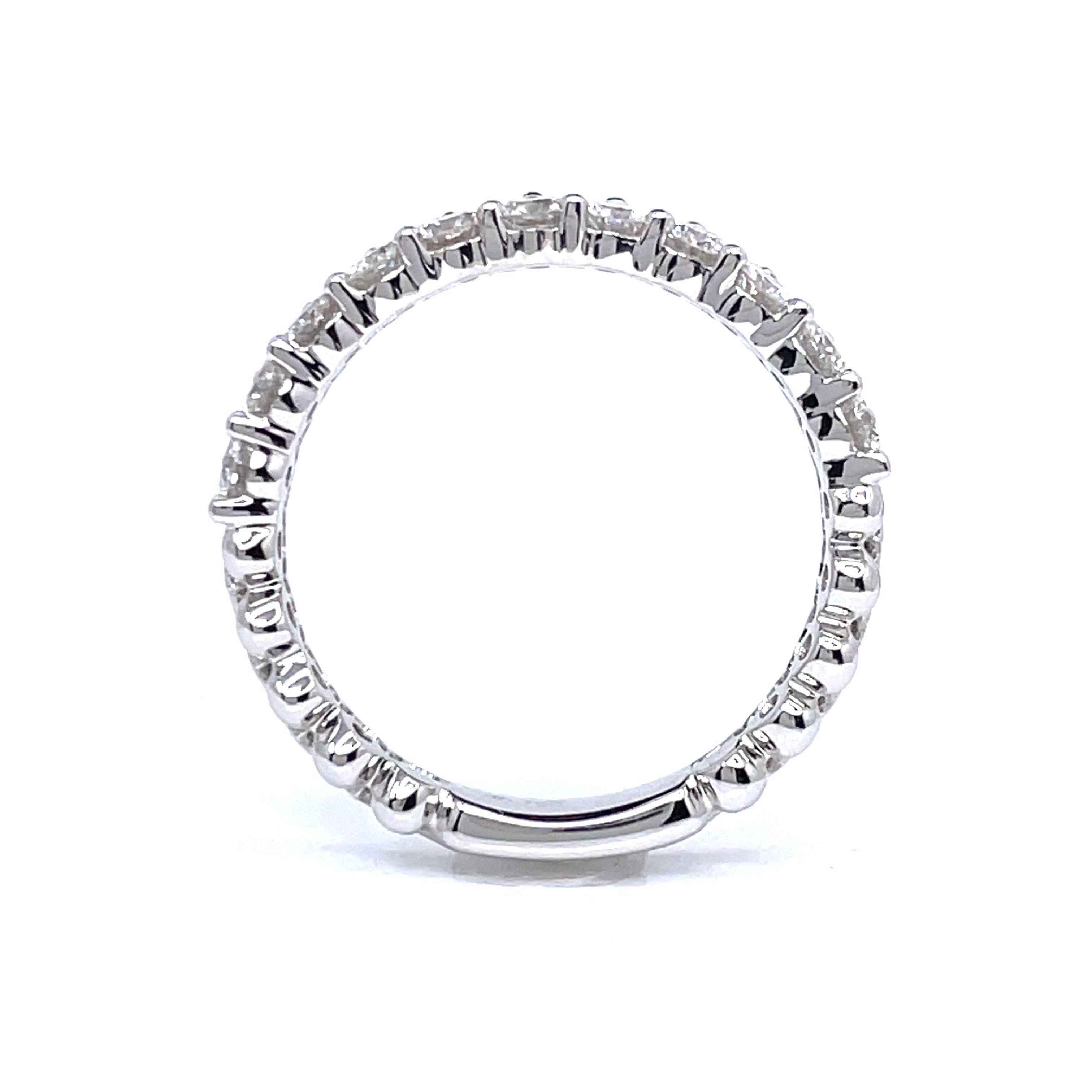 Double Row Semi-Eternity Diamond Ring