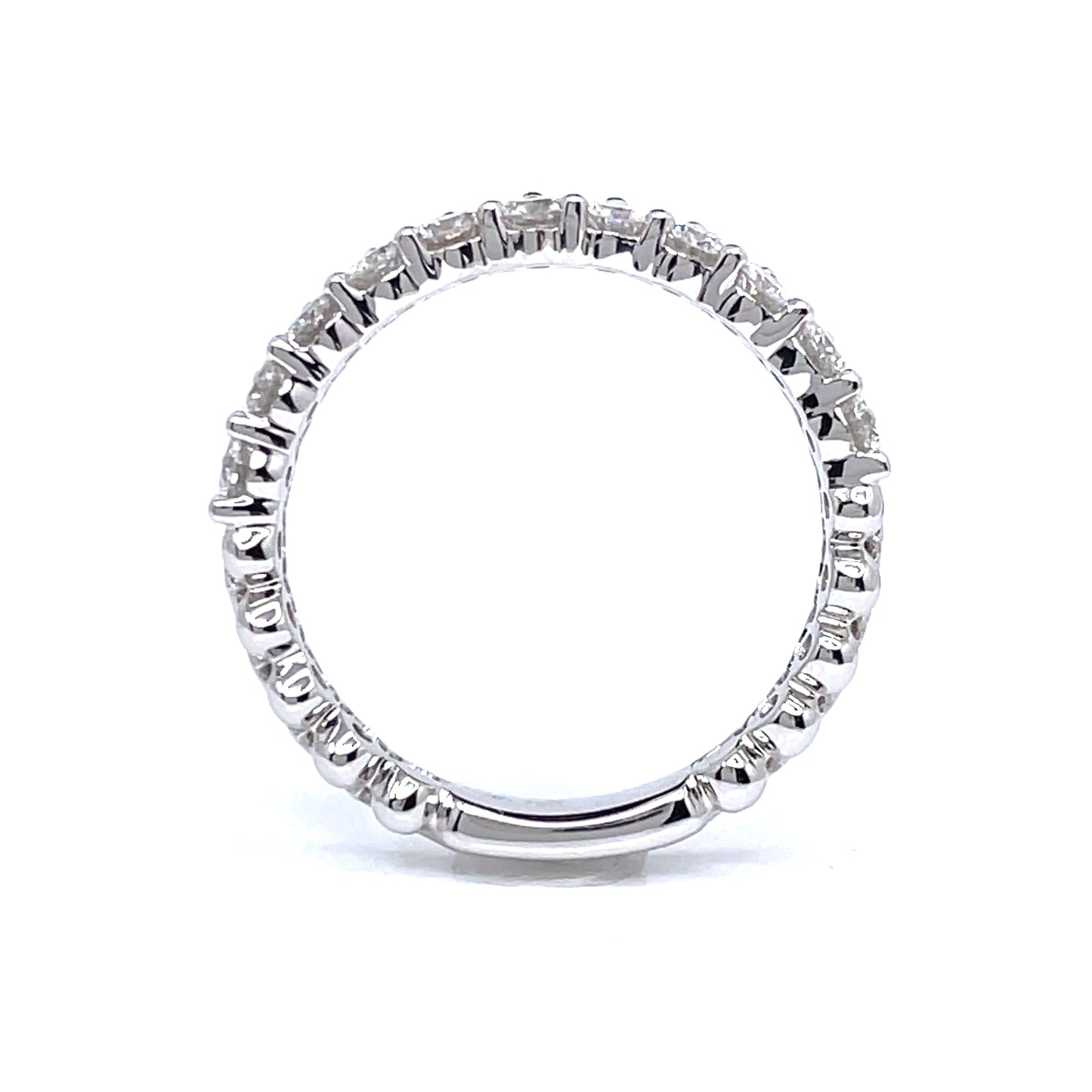 Double Row Semi-Eternity Diamond Ring