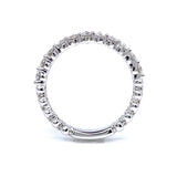 Double Row Semi-Eternity Diamond Ring