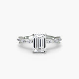 Solitaire with Eternity Pavé
