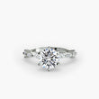 Solitaire with Eternity Pavé