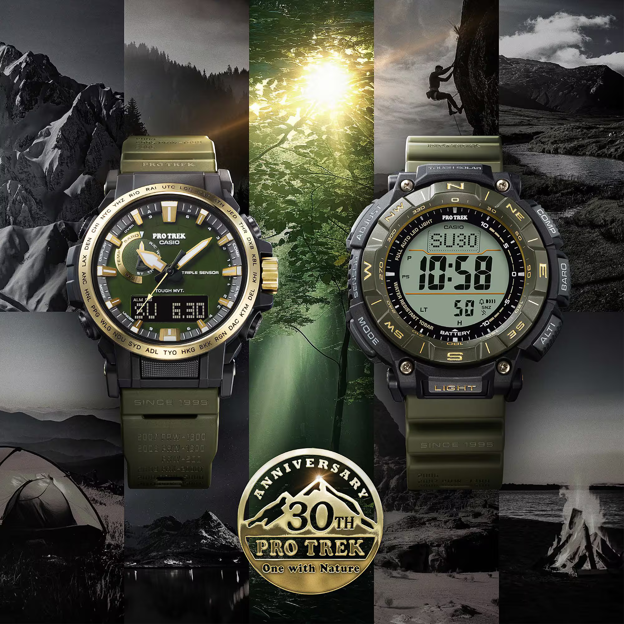 CASIO PRO TREK PRO TREK 30th Anniversary Models PRG-340 Series PRG-340ANS-3