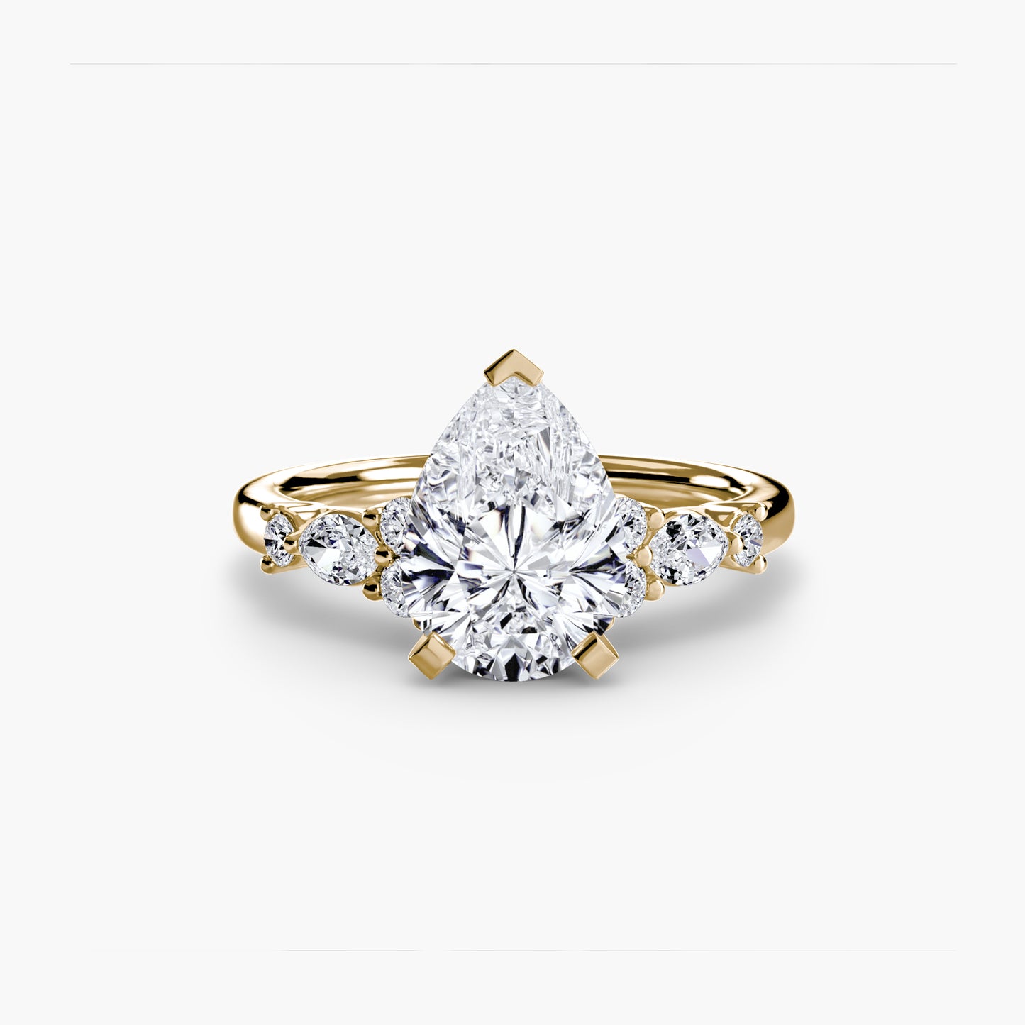 The Floral Accent Solitaire