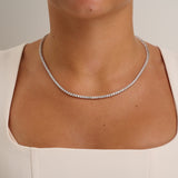 Lab Grown Tennis Necklace