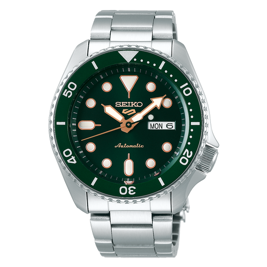 SEIKO 5 SPORTS AUTOMATIC WATCH IN GREEN SRPD63