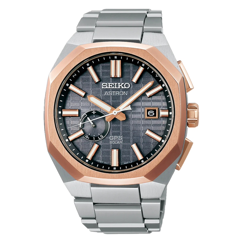 Seiko Astron GPS Solar Rose Gold Crystal Box SSJ014J1