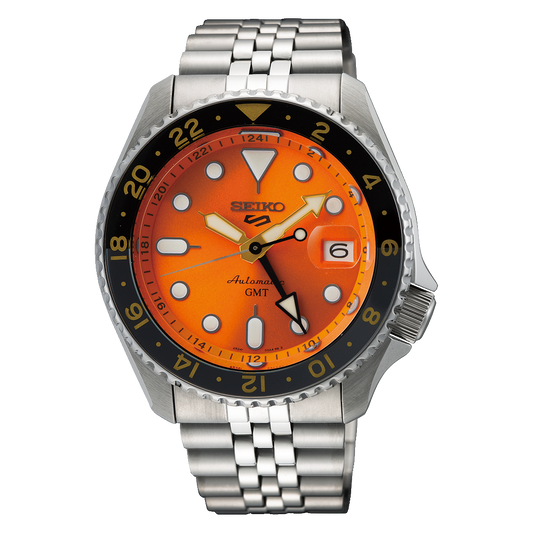 Seiko 5 Sports GMT orange dial SKX SSK005