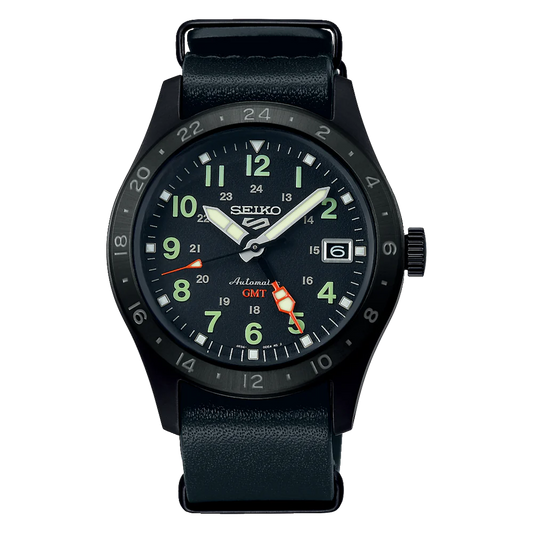 Seiko 5 Sports Field GMT Black Dial 39MM Automatic SSK025