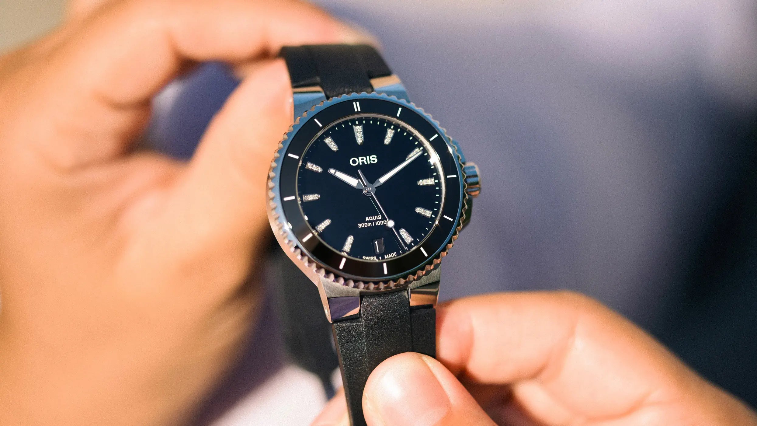 ORIS Aquis Date Diamonds 01 733 7792 4194-07 4 19 64FC