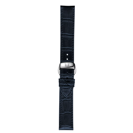 Tissot official blue leather strap lugs 19 mm T852032781