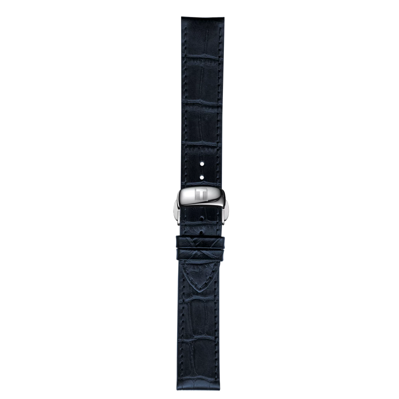 Tissot official blue leather strap lugs 19 mm T852032781