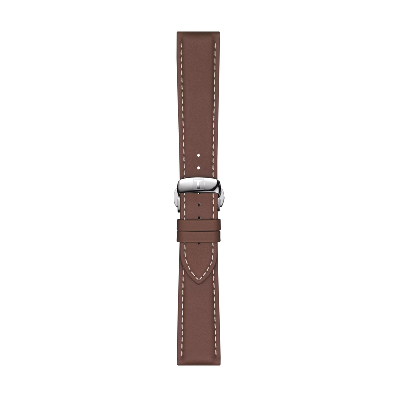 Tissot official brown leather strap lugs 21 mm T852044597