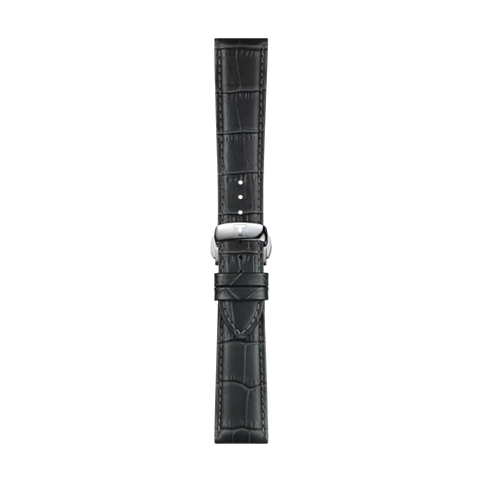 Tissot official grey leather strap lugs 21 mm T852045750