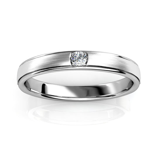 Modern Bezel Diamond Ring