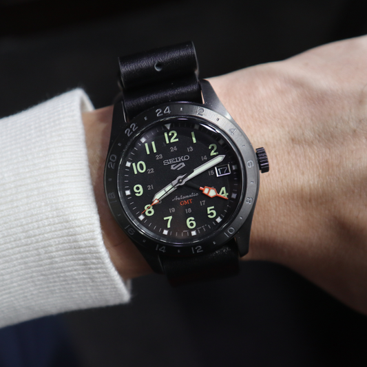 Seiko 5 Sports Field GMT Black Dial 39MM Automatic SSK025