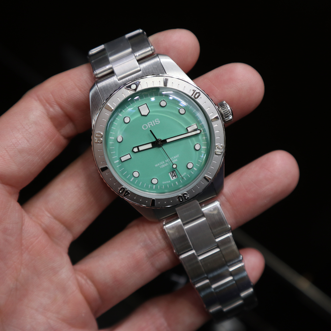 Oris Divers Sixty-Five 38 Cotton Candy 01 733 7771 4057-07 8 19 18