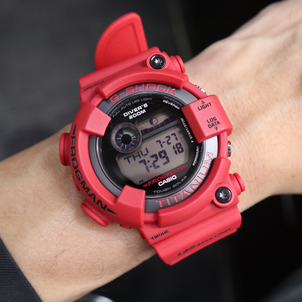 G shock 2025 frogman red