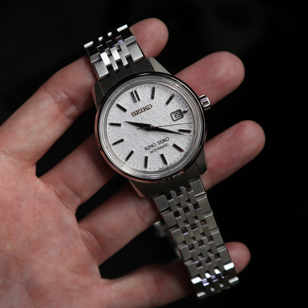 King Seiko Chrysanthemum Dial Limited Edition SJE095
