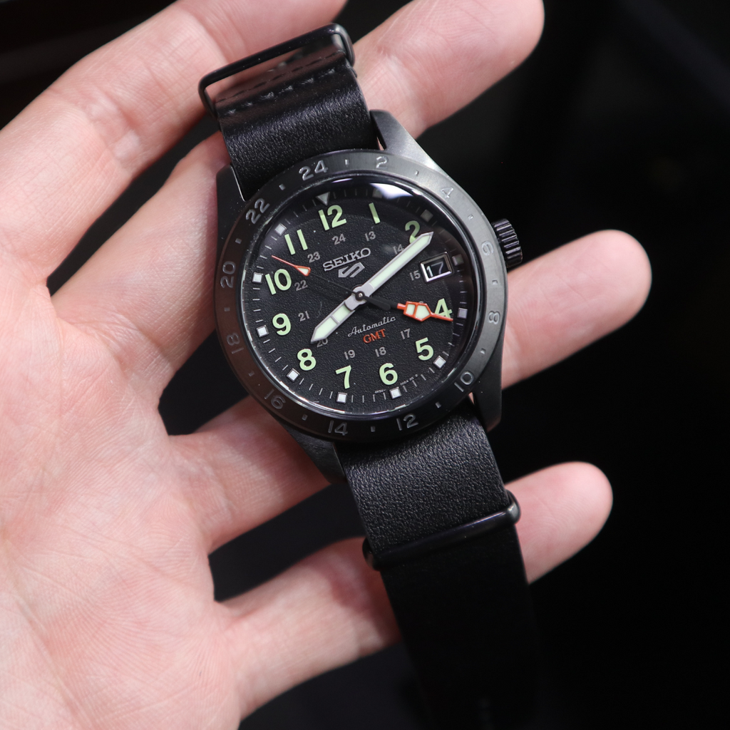 Seiko 5 black dial sales