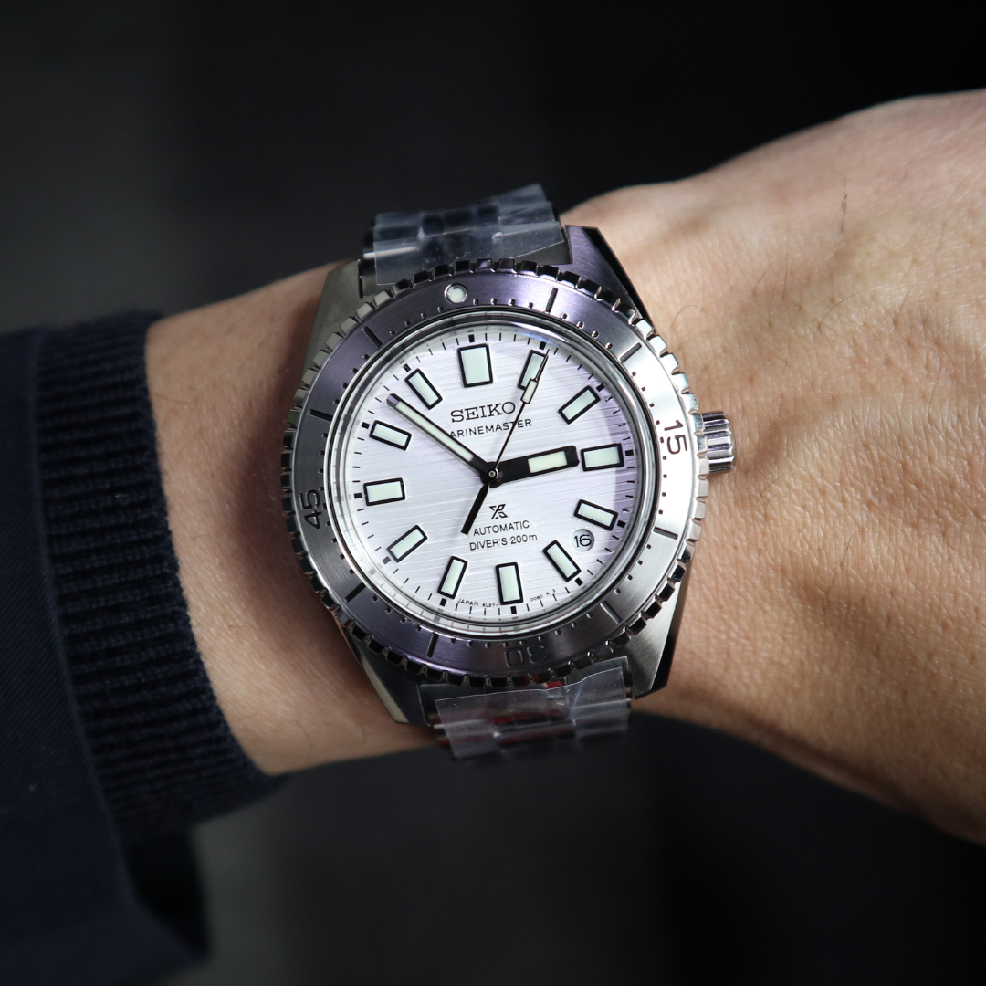 Seiko Prospex Black ‘High Water’ Marinemaster 1965 Reinterpretation Diver SJE097J1