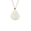 24K Hetian Jade Necklace (Laughing Buddha)