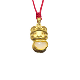 24K Hetian Jade Necklace (Lion Dance Snake)