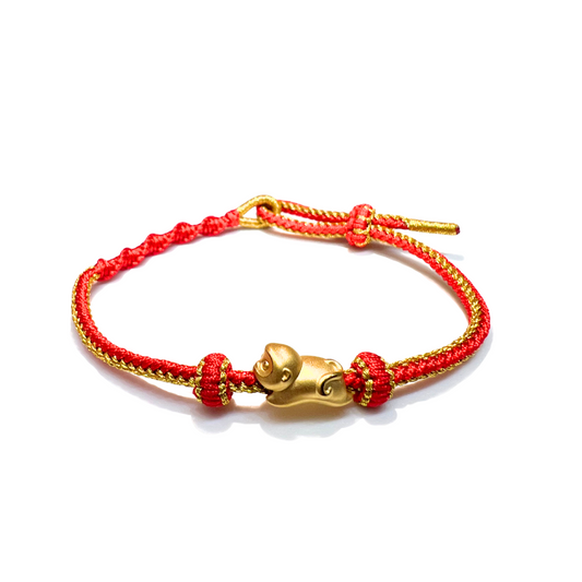 24K Gold Bracelet Chinese Zodiac (Monkey)