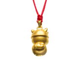 24K Hetian Jade Necklace (Lion Dance Snake)
