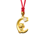 24K Hetian Jade Chinese Zodiac Necklace (Snake)