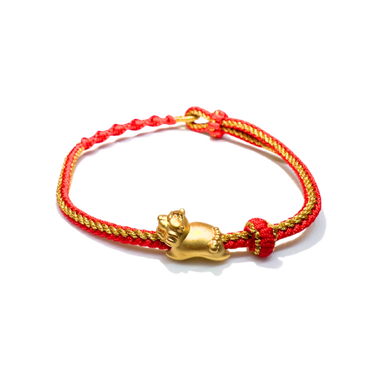 24K Gold Bracelet Chinese Zodiac (Tiger)