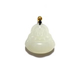 24K Hetian Jade Necklace (Laughing Buddha)